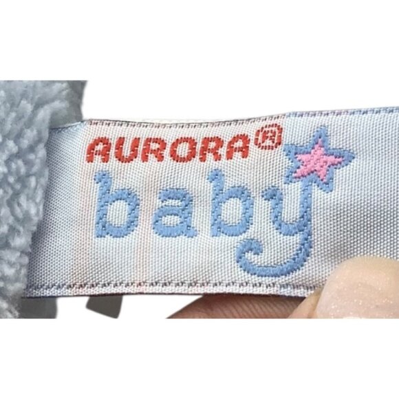 Aurora Baby Pastel Blue Plush Pig Piggy Stuffed Animal 12" Nursery Kawaii - Picture 4 of 7